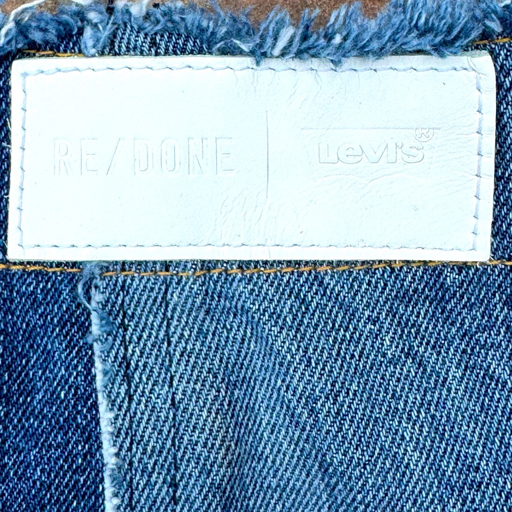 Redone denim skirt size 39/10 - Picture 4 of 7